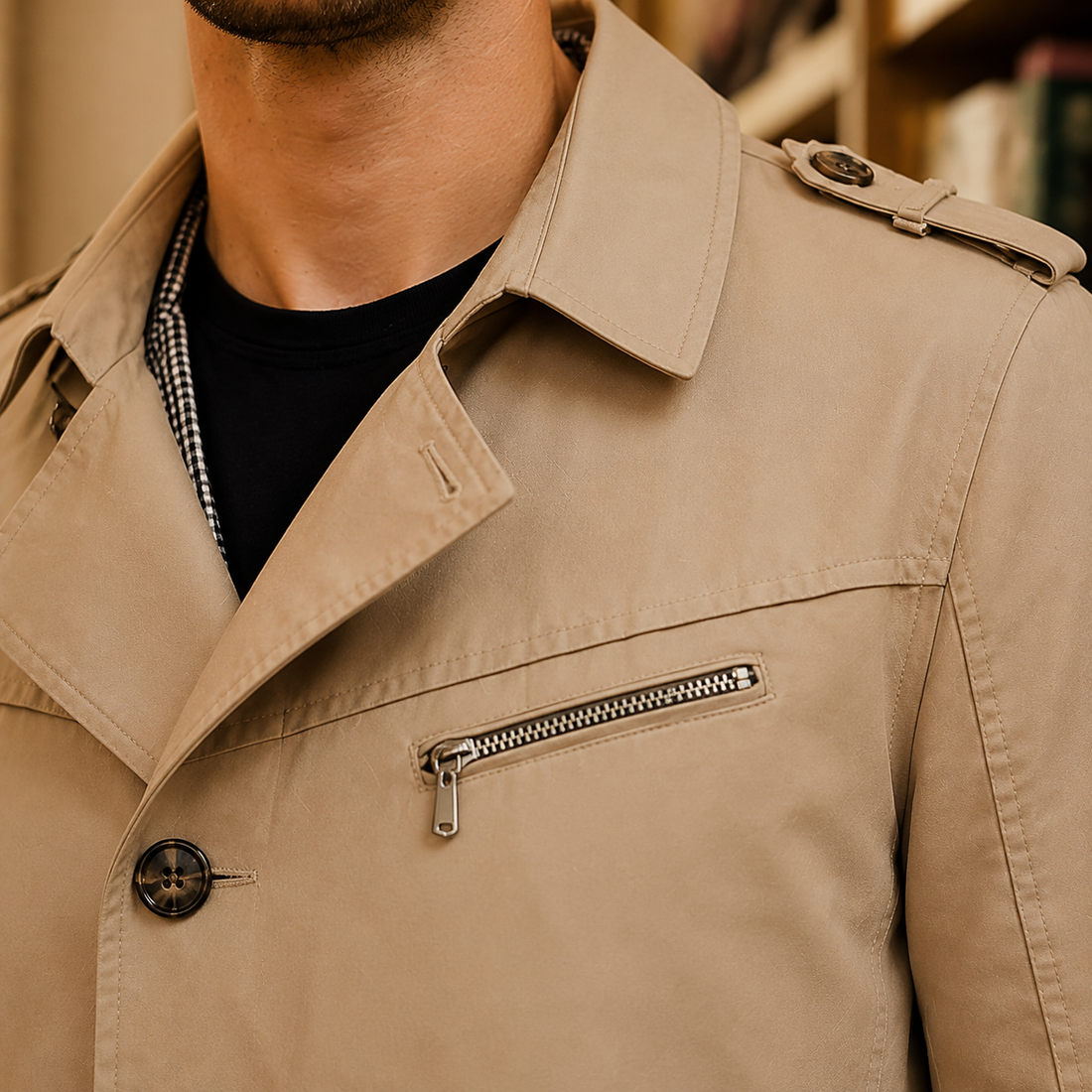 Thaddeus Trench Coat - Lead Product Detail