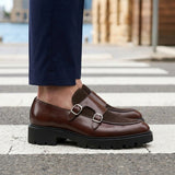 Montero Double Monk Shoes - Lead Product Detail