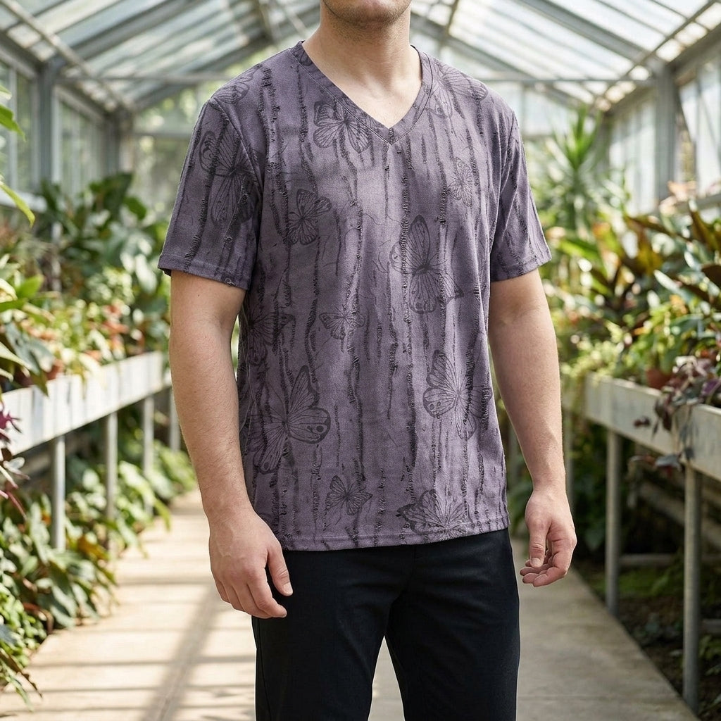 Austin V-Neck T-Shirt - Purple
