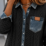 Ilaria Denim Trim Shirt - Lead Product Detail
