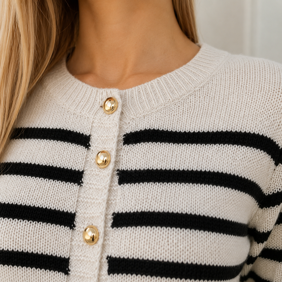 Audrey Striped Cardigan - Lead Product Detail