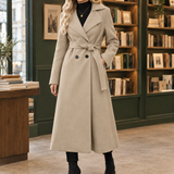 Delia-June Belted Overcoat - Beige