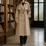 Flavia-Kate Belted Overcoat - Khaki