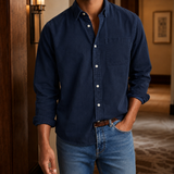 Victor Relaxed Shirt - Dark Blue