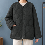 Abigail Quilted Jacket - Square Pocket Black
