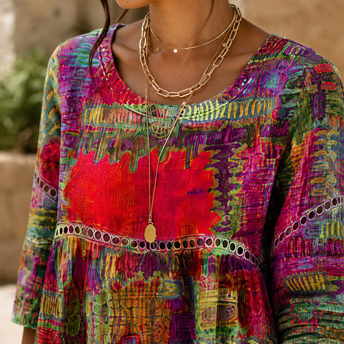 Ophelia Printed Maxi Dress - Lead Product Detail