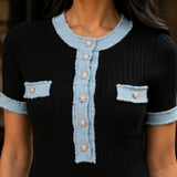 Estella Ribbed Midi Dress - Lead Product Detail
