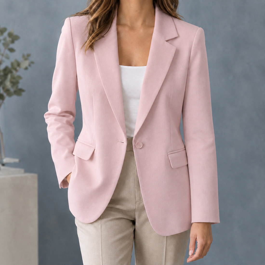 Morgan-Sage Tailored Blazer - Pink