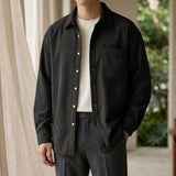 Knox Corduroy Shirt - Black