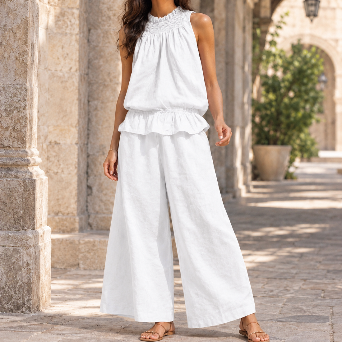 Arletta Relaxed Set - White