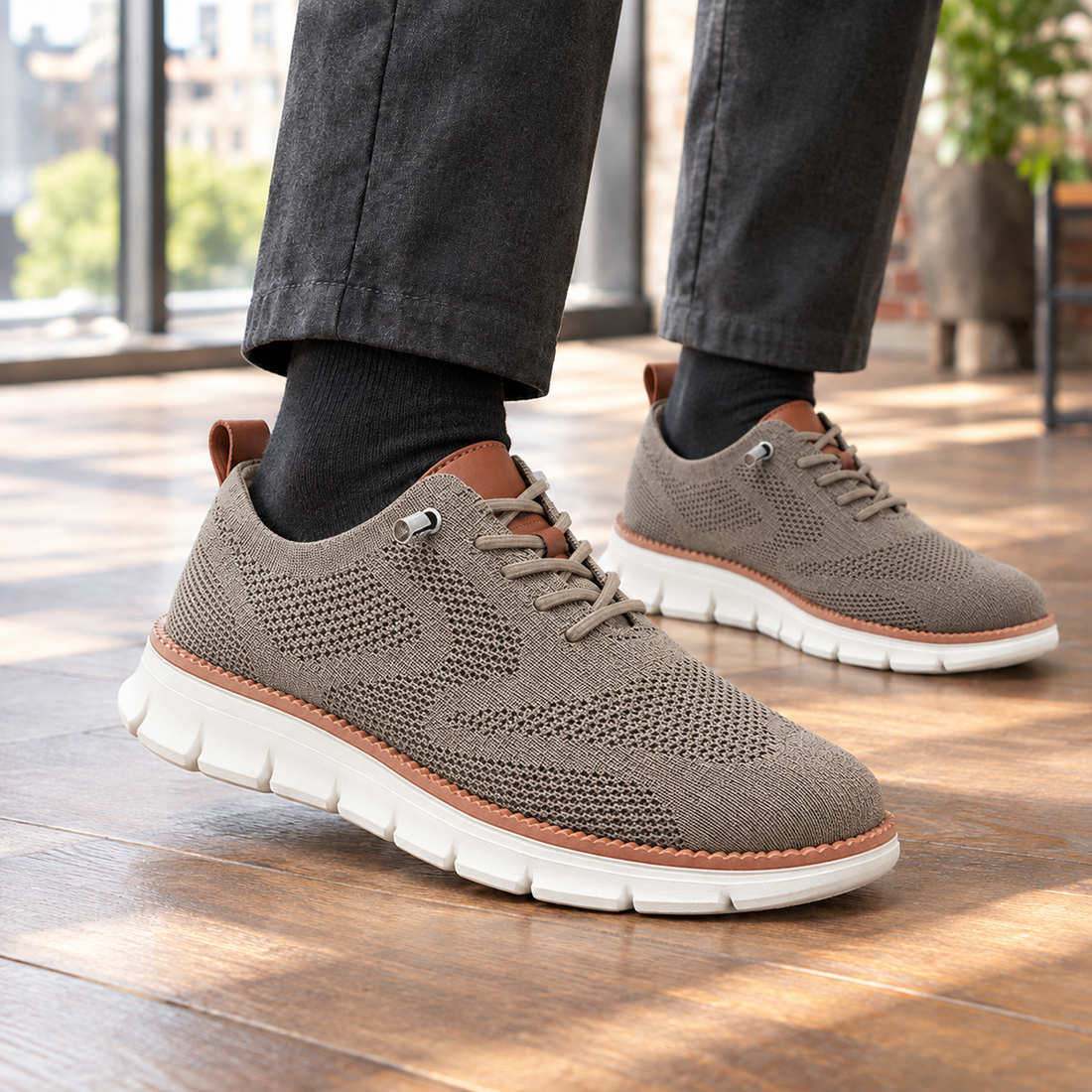Mazzanti Knit Sneakers - Taupe