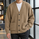 Waldemar Ribbed Cardigan - Khaki