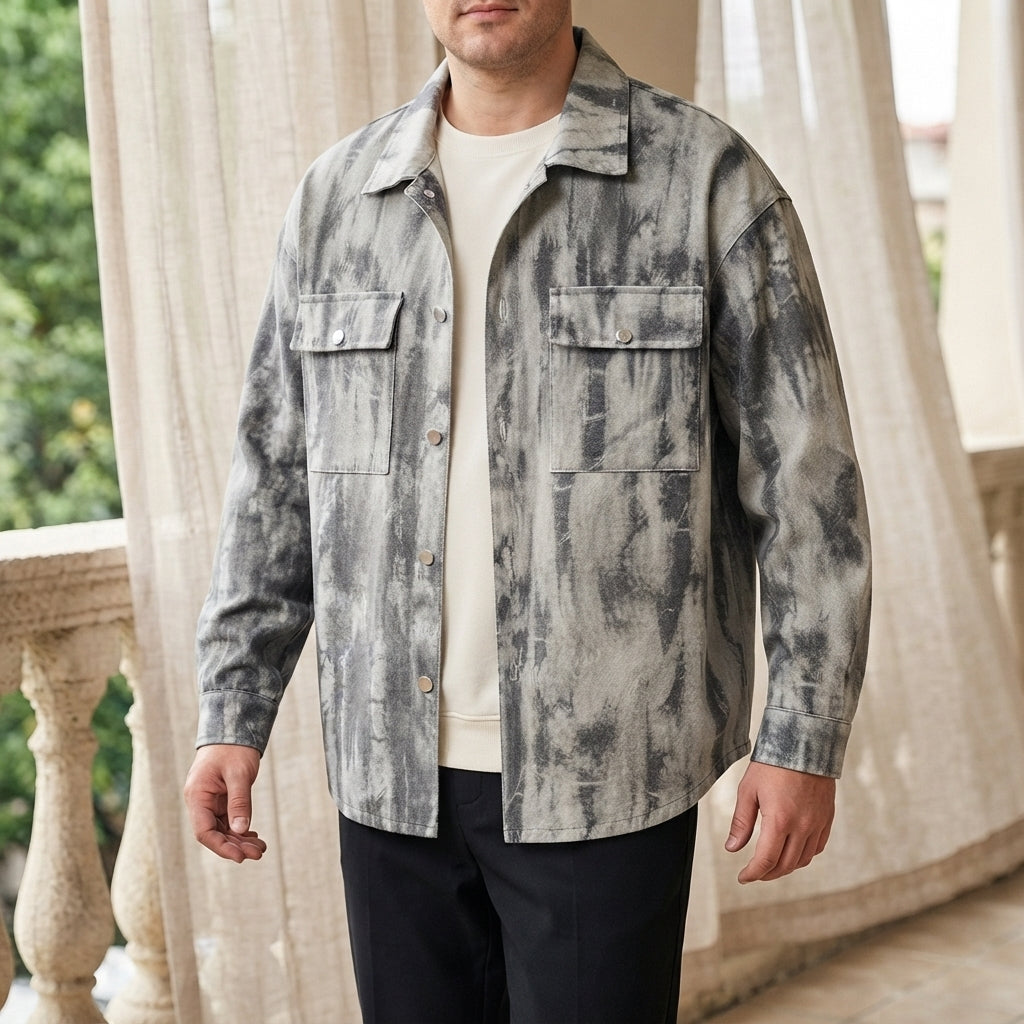 Harlan Denim Jacket - Gray Denim Jacket