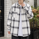 Reinhold Plaid Overshirt - White Plaid