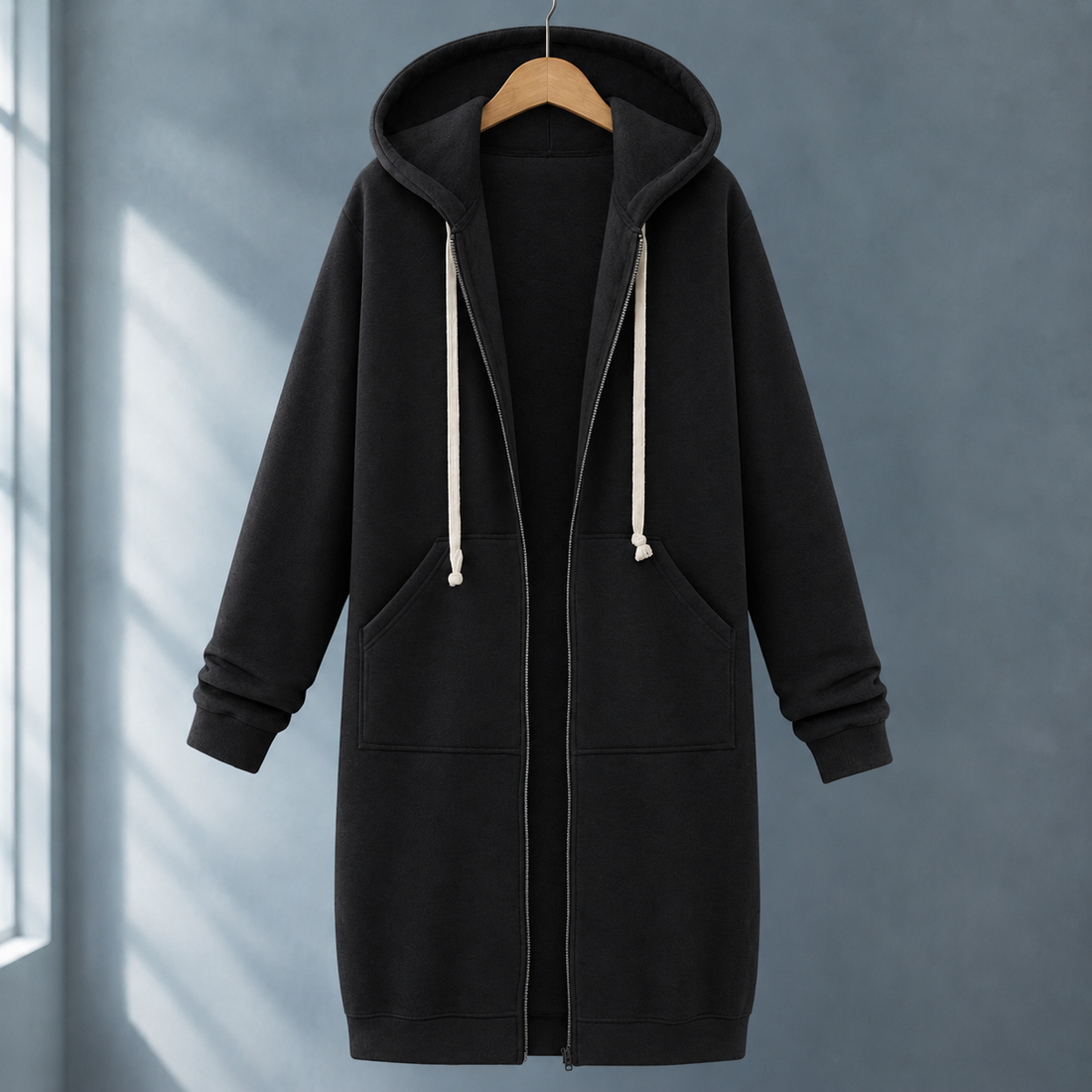 Sharon Hooded Hoodie - Black