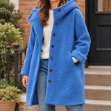 Yvette-Faye Hooded Coat - Blue