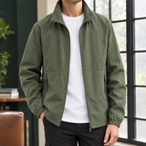 Christopher Stand Collar Jacket - Army Green