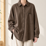 Emily Relaxed Shirt - Coffee