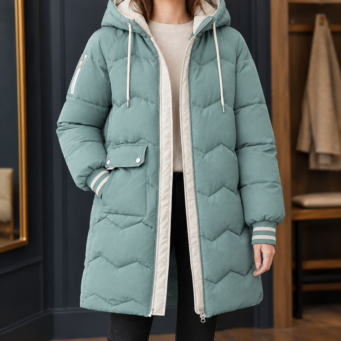 Mariella Quilted Jacket - Green
