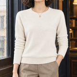 Alvina-Rae Crew Neck Sweater - White
