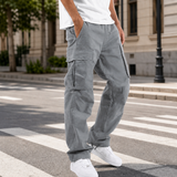 Percival Relaxed Cargo Pants - Gray