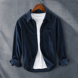 Samson Corduroy Shirt - Dark Blue