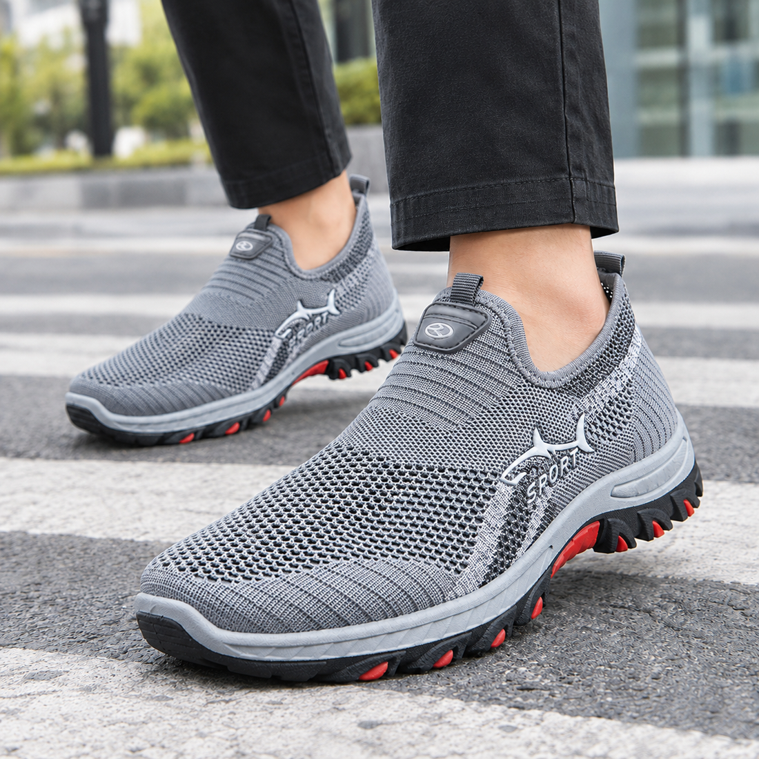 Mancini Slip-On Sneakers - Gray