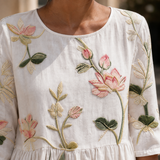 Vivienne Embroidered Midi Dress - Lead Product Detail