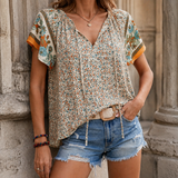 Talia-Eve Relaxed Top - Cream