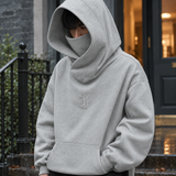 Arend Cowl Neck Hoodie - Tail Wolf Gray