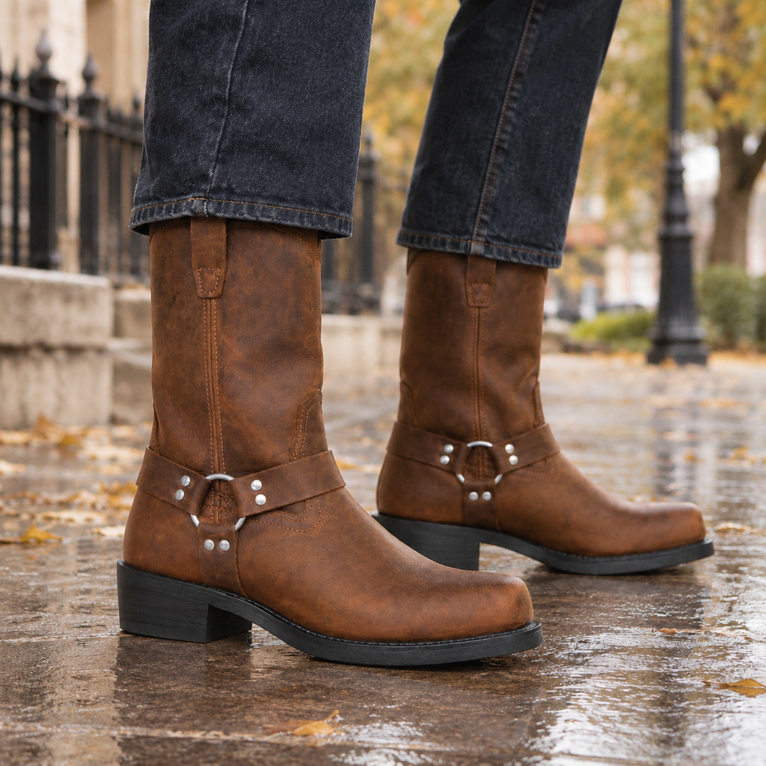 Scaligeri Harness Boots - Brown