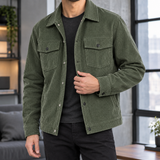 James-Dean Corduroy Jacket - Military Green