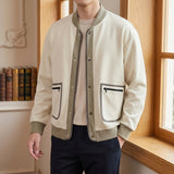 Hadrian Contrast Jacket - Apricot
