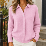 Sabina-Skye Collared Sweater - Pink