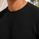 Caleb Textured T-Shirt - Lead Product Detail