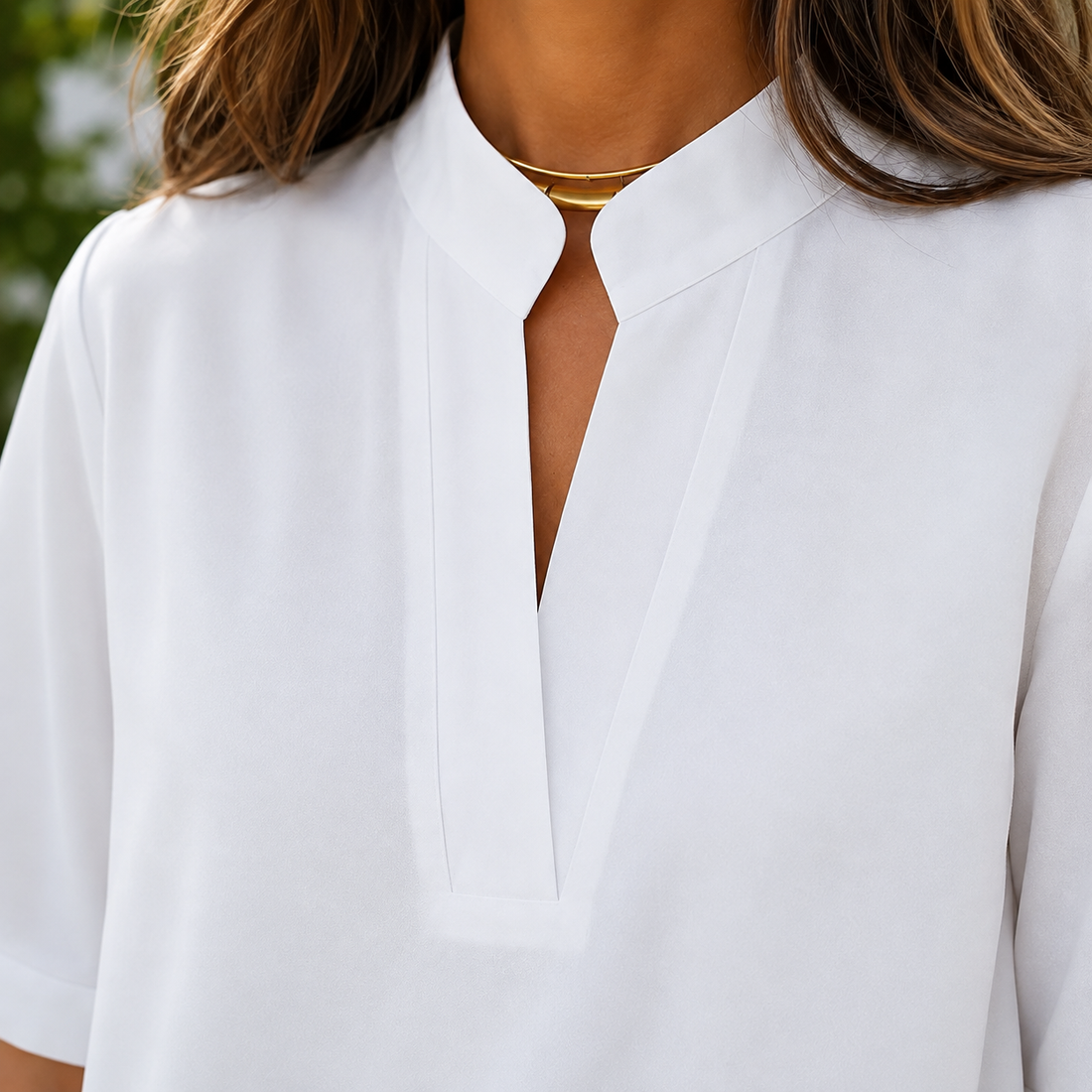 Celeste Split-Neck Blouse - Lead Product Detail