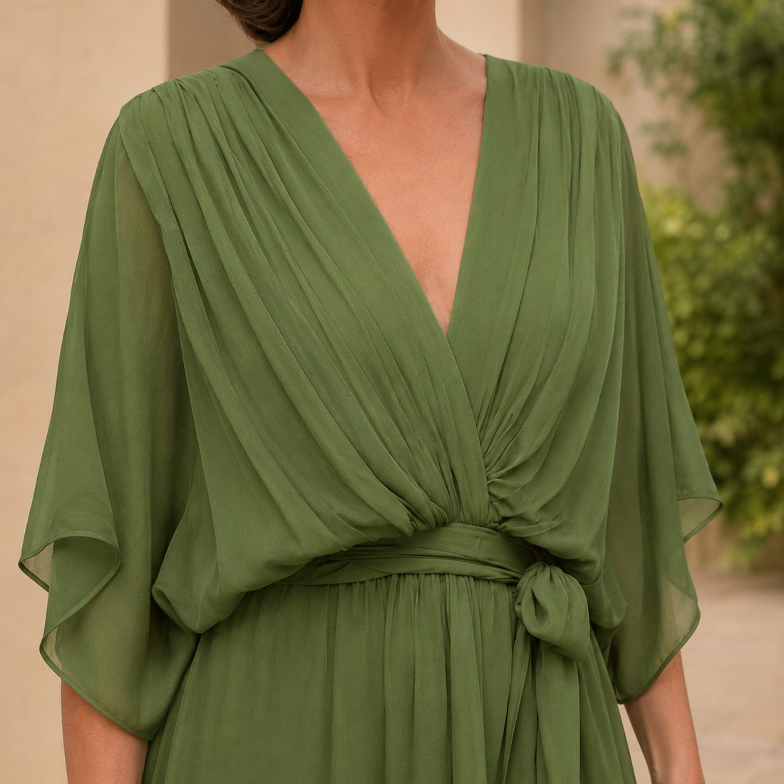 Jacinta Draped Midi Dress - Lead Product Detail