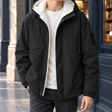 Ethan Hooded Jacket - Black
