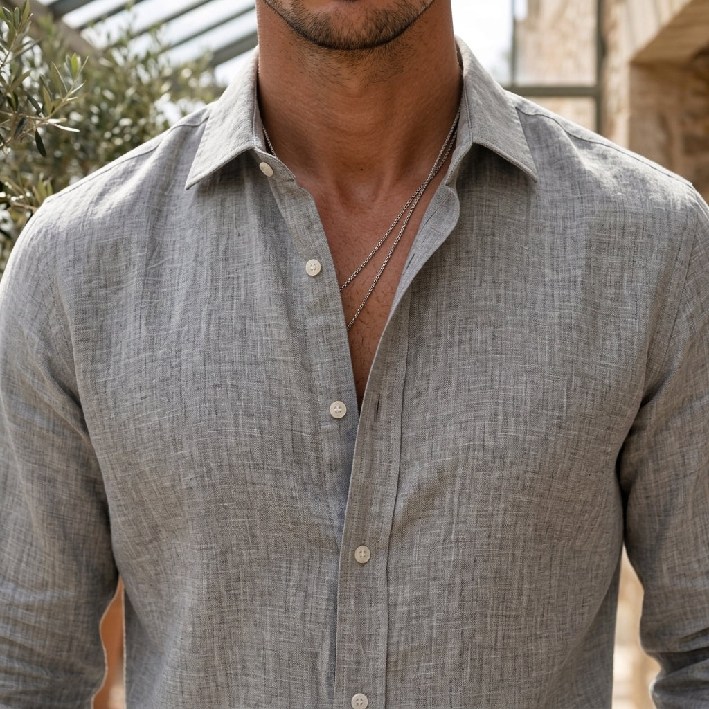 Hudson Textured Shirt - Lead Product Detail