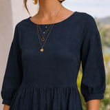 Saskia Gathered Maxi Dress - Lead Product Detail