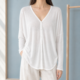 Benjamin V-Neck Cardigan - White