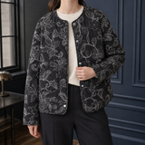 Ameline-Pearl Quilted Jacket - Black
