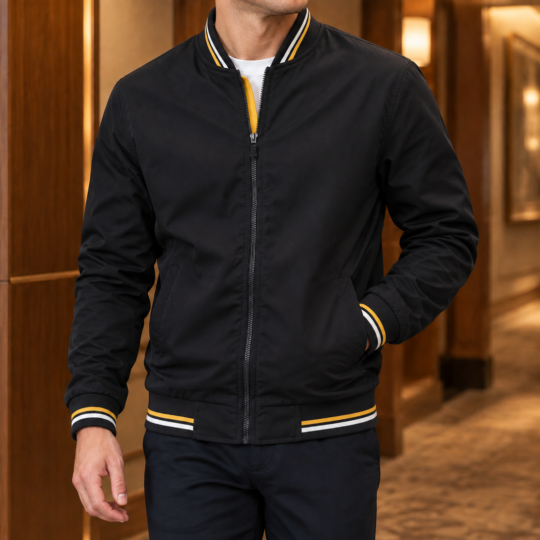 Burnaby Bomber Jacket - Black