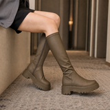 Udine Platform Boots - Khaki