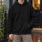 Timothy Relaxed Hoodie - Black-terry