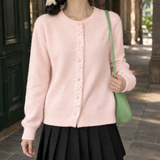 Grace-Eve Bow Cardigan - Pink