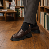 Mazzini Leather Loafers - Brown