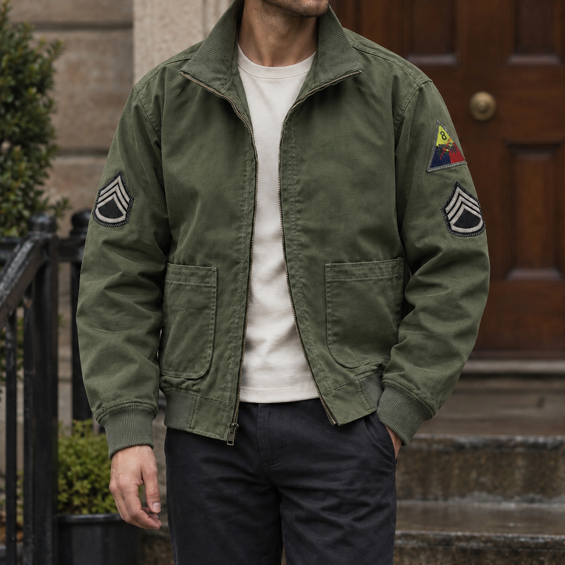 Kai Aviator Jacket - Green