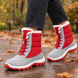 Casentino Fleece Lined Snow Boots - Red