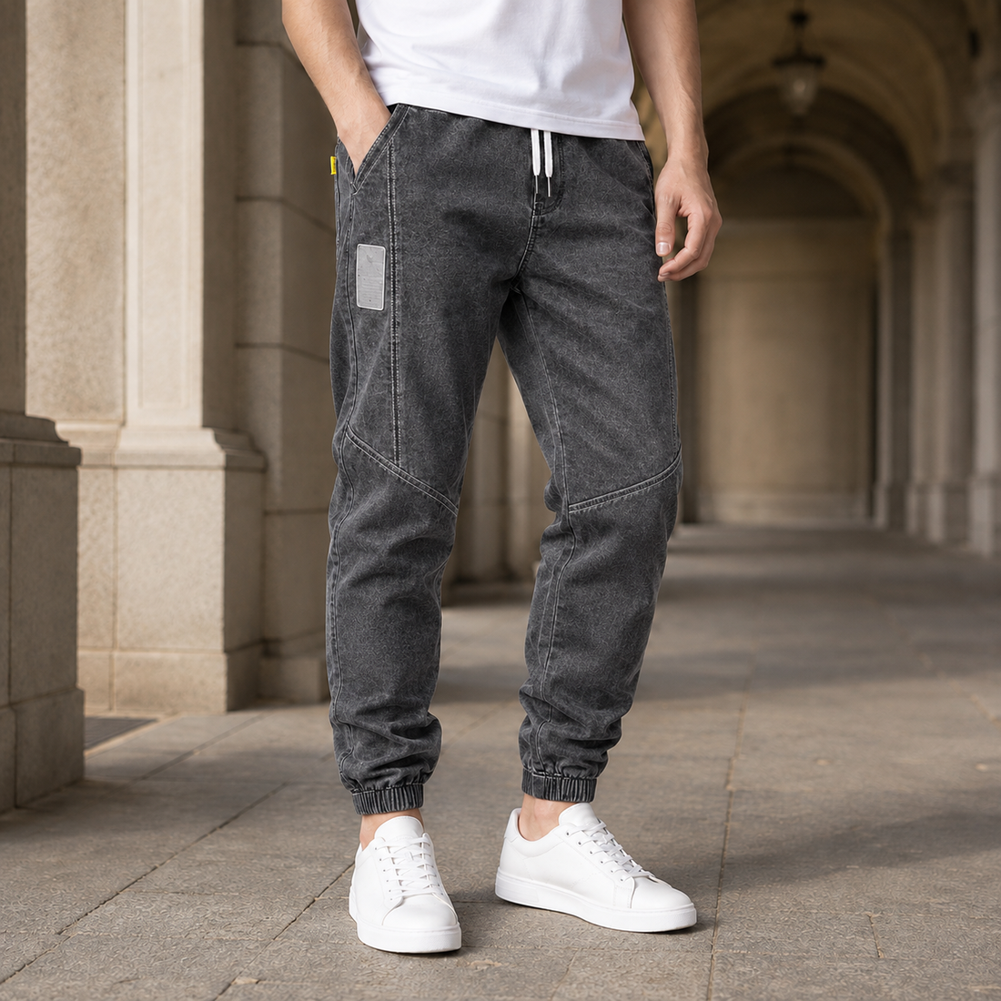 Octave Tapered Jogger Pants - Charcoal Gray